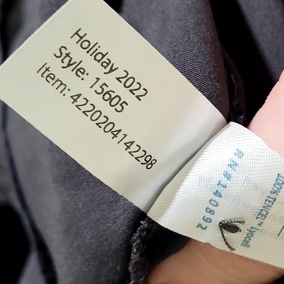 Marine Layer Charcoal Rory Long Sleeve Ruffle Blouse - Picture 7 of 7